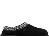 UGG Tasman II — слипоны из замши с плетёной отделкой, чёрный