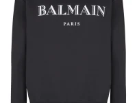 Balmain свитшот с логотипом Paris