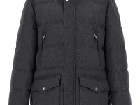 Brunello Cucinelli стёганое пальто с капюшоном