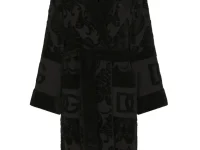Dolce & Gabbana халат из жаккарда с монограммой
