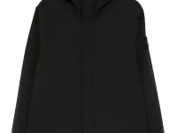 Stone Island парка с капюшоном из софтшелла