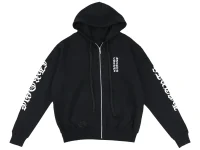 Chrome Hearts Худи с вертикальным логотипом на молнии