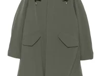 A.P.C. пальто с капюшоном и клапанами на карманах