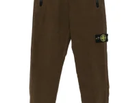 Stone Island Junior спортивные брюки с лого и карманами на молнии