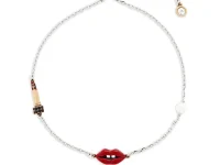 MARC JACOBS (THE) браслет с декором в виде губ на скользящей застёжке