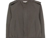 The Frankie Shop Kelly — пальто оверсайз на пуговицах, серое