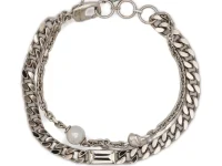 Alexander McQueen браслет-цепочка с черепом