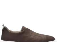 Santoni слипоны кожаные коричневые