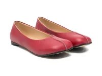 MM6 Maison Margiela Kids балетки кожаные со строчкой