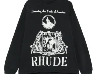 RHUDE лонгслив с графическим принтом