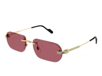 Cartier Солнцезащитные очки круглые фиолетовые