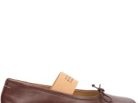 MM6 Maison Margiela Anatomic Numeric балетки коричневые
