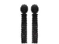 Oscar de la Renta серьги-кисти с бисерной отделкой