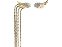 Zadig&Voltaire Rock Feather серьги со стразами