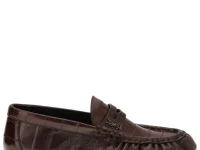 Saint Laurent лоферы с логотип-бляшкой