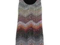 Missoni мини-платье с круглым вырезом
