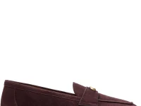 Coach Sculpted C лоферы замшевые фиолетовые