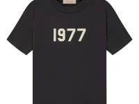 Fear of God Essentials футболка 1977 хлопковая чёрная