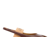 MM6 Maison Margiela сандалии Anatomic Numeric Slingback коричневые