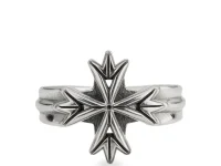 Emanuele Bicocchi Logo Cross Ring — серебряный