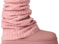 UGG Classic Mini Dipper Legwarmer — ботильоны с съёмным гетром, розовый