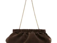 Demellier Miami клатч из замши, коричневый