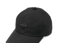 Rick Owens бейсболка чёрная с тональной строчкой