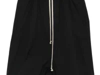 Rick Owens шорты с заниженным шаговым швом и кулиской