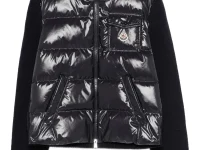 Moncler Стёганая куртка на молнии синяя
