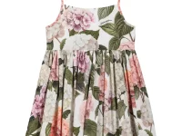 Dolce & Gabbana Kids платье с принтом гортензий