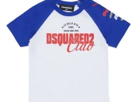 Dsquared2 футболка детская с графическим принтом белая