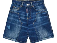Dsquared2 джинсовые шорты пятикарманные синие