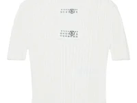 MM6 Maison Margiela Kids футболка в рубчик