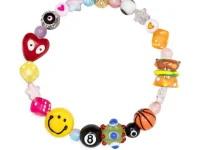 Nialaya Jewelry браслет с жемчугом и бусинами Happy Life