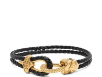 Nialaya Jewelry браслет из кожи с верёвочной застёжкой
