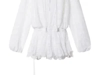 MARANT ÉTOILE Preya — платье с перфорацией и оборками