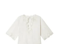 MARANT ÉTOILE блуза Shana laser-cut top белая
