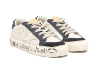 Golden Goose May — бежевые кроссовки для мальчиков