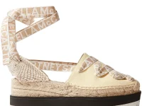 Stella McCartney эспадрильи на платформе 80 мм с лентами