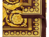 Versace шарф шёлковый с принтом Barocco крупный