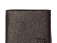 Burberry кошелёк двойного сложения из кожи