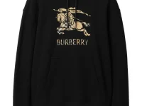 Burberry худи с принтом Equestrian Knight Shaded Check