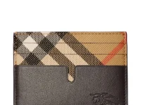 Burberry визитница в клетку с тиснёным логотипом