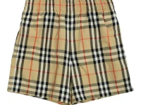 Burberry плавки-шорты с принтом клетки