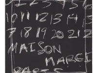Maison Margiela шарф-платок с принтом цифр