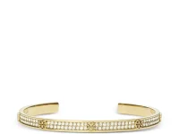 Tory Burch Icon Pavé Cuff — браслет-манжета, золотистый