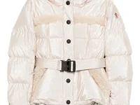 Moncler Grenoble куртка с отделкой из овчины и металлизированной тканью