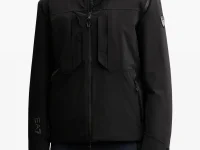 EA7 Emporio Armani горнолыжная куртка с капюшоном чёрная