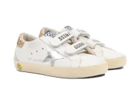 Golden Goose Old School кроссовки из телячьей кожи с блёстками и ремешком-липучкой
