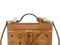 MCM Aren Visetos mini vanity case — сумка коричневая